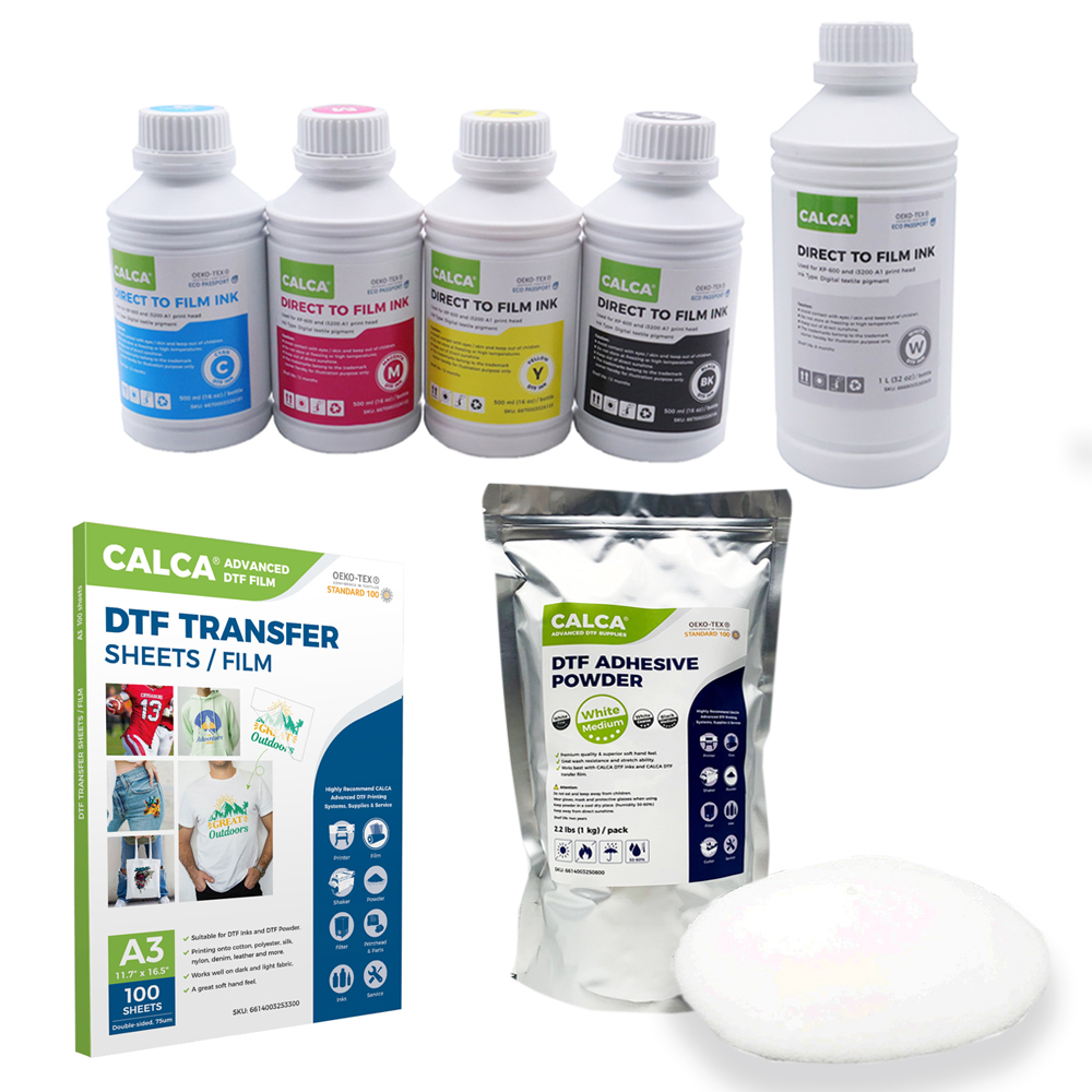 CALCA 1kg DTF Powder Direct to Film Adhesive Powder Hot Melt Powder, Medium